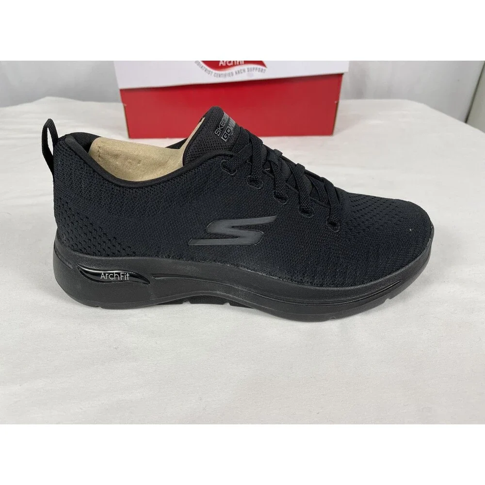 Skechers GO WALK Arch Fit Grand Select Athletic Shoes Men's 7.5 Black 216126 BBK